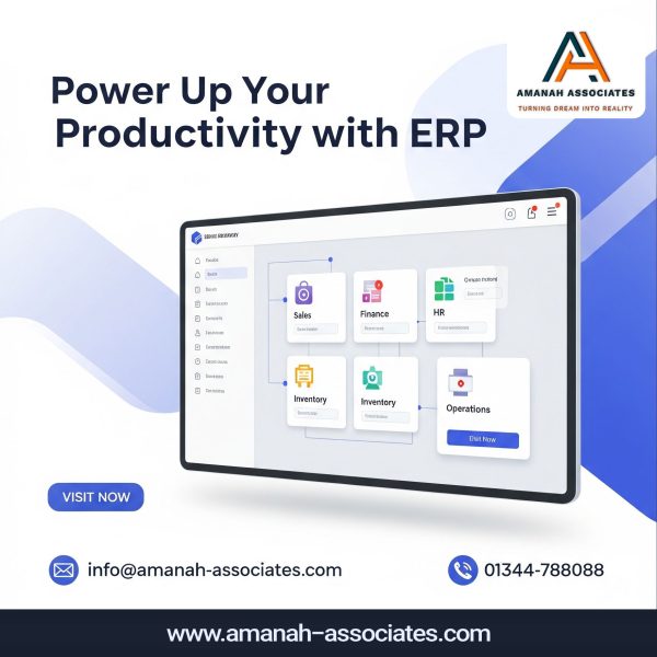 💼 ব্যবসায়িক কার্যক্রমকে আরও সহজ ও গতিশীল করবে অত্যাধুনিক ERP (Enterprise Resource Planning) সফটওয়্যার সলিউশন
