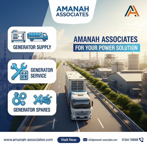 Amanah Associates দিচ্ছে জেনারেটর এবং জেনারেটরের স্পেয়ার পার্টসের নির্ভরযোগ্য সমাধান
